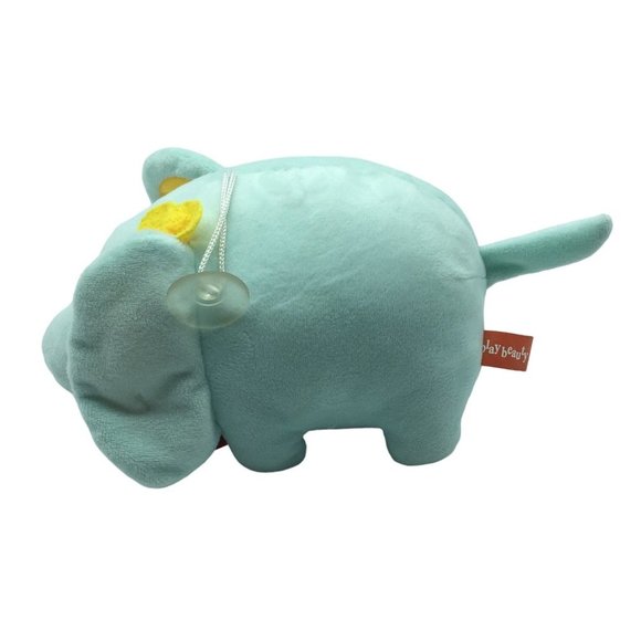 Play Beauty Baby Elephant Soft Plush Stuffed Animal 4" x 7" Has Tag Suction Cup - Picture 3 of 11
